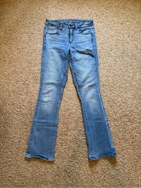 American Eagle Outfitters Hi-Rise Skinny Kick Flare Jeans